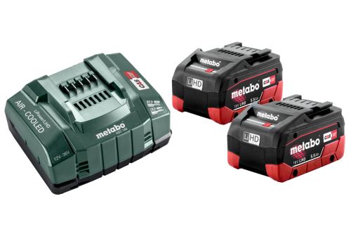 METABO Set de bază (încărcător + baterii) 18V / 2x LiHD 5,5 Ah 685122000