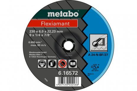 METABO Disc abraziv Flexiamant 115x6,8x22,23 otel, SF 27 - 616725000 616725000