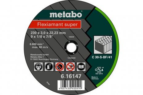 METABO Disc abraziv Flexiamant SUPER 125 x 2,5 x 22,23 piatra, TF 42 616312000