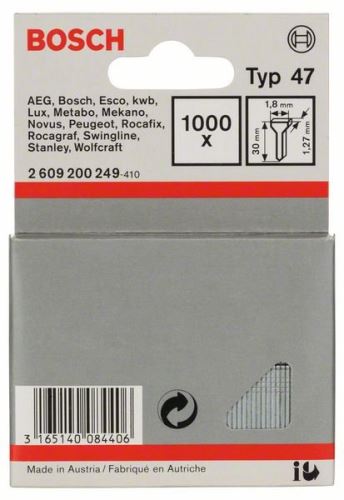 Cuie BOSCH, tip 47 1,8 x 1,27 x 16 mm (1000 buc) 1609200376