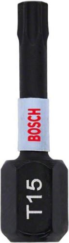 Bit de control al impactului BOSCH T15 25 mm, 2 buc 2608522473