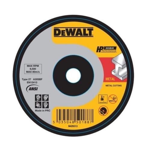 DeWALT Disc de tăiere pentru metal 180 x 22,23 x 3 mm DWA4524IA