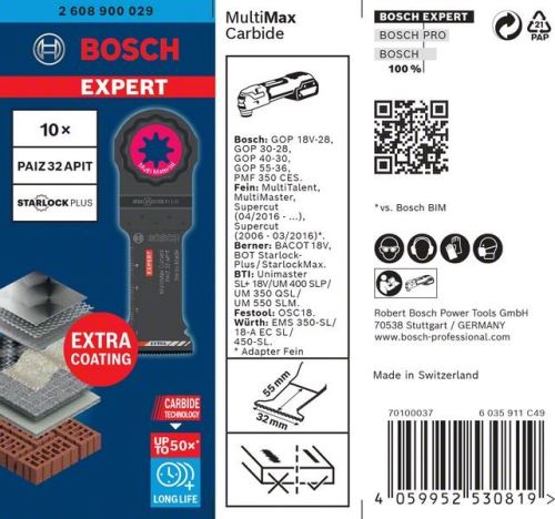 BOSCH EXPERT STARLOCKPLUS PAIZ32APIT, 10 buc 2608900029