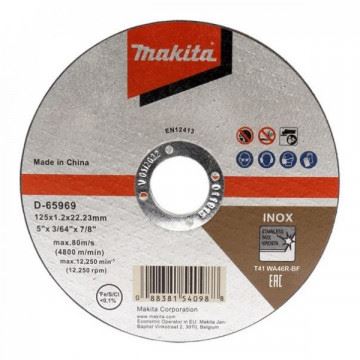 Disc de tăiere din oțel inoxidabil MAKITA 115x1,2x22,23 mm, 12 buc D-65953-12