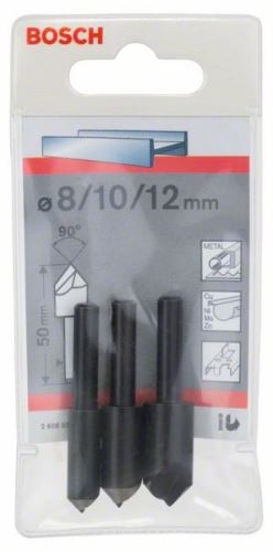 Set de freze BOSCH, 3 piese 50 mm / 6-8 mm / 8; 10; 12mm 2608596667