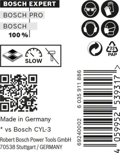 BOSCH EXPERT CYL-9 MultiConstruction 5x50, 10 buc 2608900638