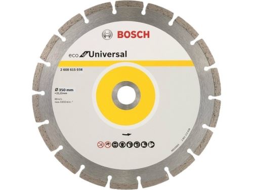 Disc de tăiere cu diamant BOSCH ECO pentru universal 350x20x3.2x8 2608615034