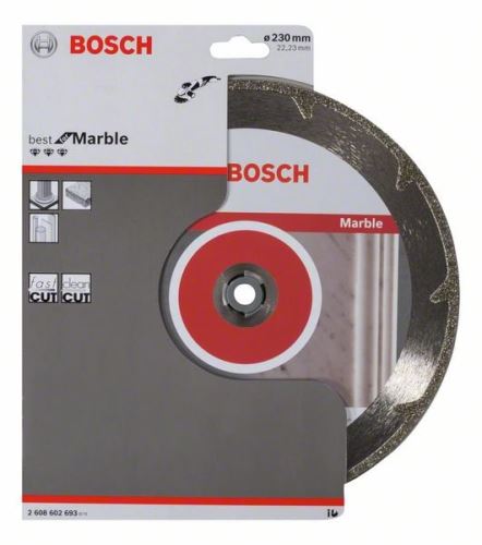 Disc de tăiat cu diamant BOSCH Cel mai bun pentru marmură 230 x 22,23 x 2,2 x 3 mm 2608602693