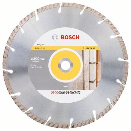 Disc de tăiere cu diamant BOSCH Standard pentru universal 300 × 22,23 300x22,23x3,3x10mm 2608615067