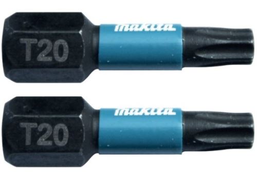 Bit de torsiune MAKITA 1/4" IMPACT BLACK T20, 25 mm 2 buc B-63672