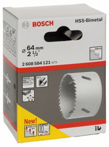 Perforator BOSCH HSS-bimetal pentru adaptor standard 64 mm, 2 1/2" 2608584121