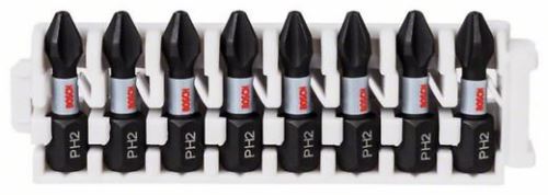 Set de șurubelnițe BOSCH Impact Control, 8 bucăți, 8×PH2 2608522324