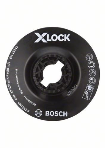 BOSCH X-LOCK Placă suport, fină 115 mm, 13.300 rpm 2608601711