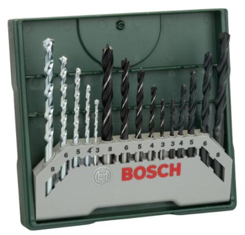 Set mini burghiu X-Line BOSCH 15 piese 2607019675