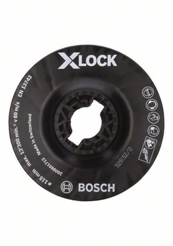 BOSCH X-LOCK Placă suport, medie 115 mm, 13.300 rpm 2608601712