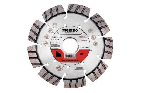 Disc de tăiere diamantat METABO Dia-TS 125x22,23 mm - CP, Beton, Profesional 628571000