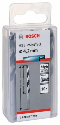 BOSCH Burghiu spiralat HSS PointTeQ 4,2 mm 2608577162