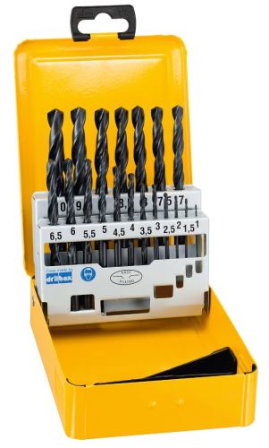 Set de burghie pentru metal DeWALT HSS-R în carcasă metalică (19 buc) DT5913