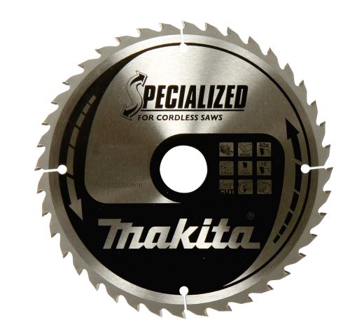 Pânză de ferăstrău pentru lemn MAKITA SPECIALIZED 190x2x30 mm 24 dinți pentru ferăstrău cu baterie B-32926