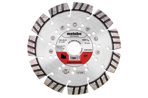 METABO Disc de tăiere diamant Dia-TS 150x22.23mm - CP, Beton, Profesional 628572000