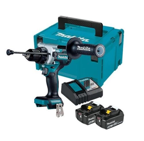 Șurubelniță cu impact fără fir Makita Aku Li-ion LXT 18V 5.0 Ah, Makpac DHP486RTJ