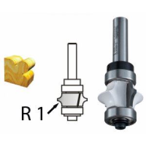 MAKITA Freză de profil cu tijă de rulment 8 mm, 25,4x13x61,2 mm D-48826