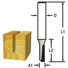 MAKITA Dispozitiv de tăiat canelare 1 tijă de lamă 8 mm, 5x13x48 mm D-47391