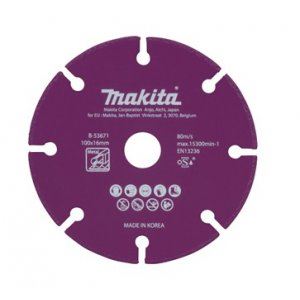 Disc de tăiere MAKITA din oțel diamantat 100x1,3x16 mm B-53671