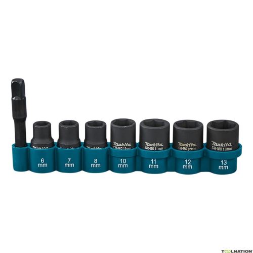 Set piulițe pătrate MAKITA 1/4" 8 buc E-12289