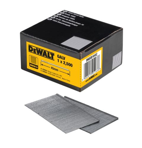 Cuie cu ciocan DeWALT 1,5 x 45 mm (2500 buc) DNBSB1645Z