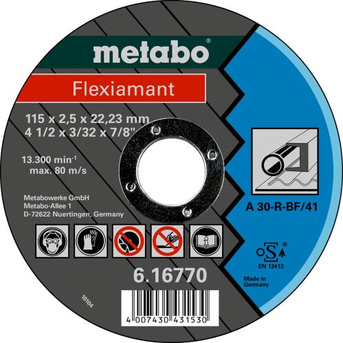 METABO Disc de tăiere - oțel 115x2,5x22,2 mm drept 616770000