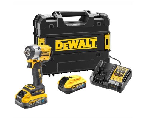 DEWALT șofer cu impact 2-18V-5AH, baterie POWERSTACK DCF921H2T