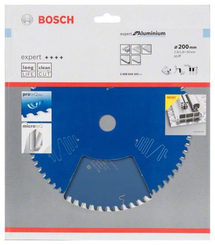 Pânză de ferăstrău BOSCH Expert pentru aluminiu 200 x 30 x 2,8 mm, 60 2608644103