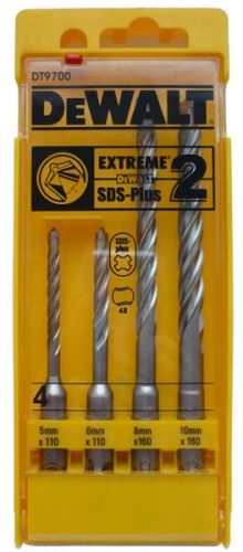 DeWALT Set de burghie pentru beton SDS Plus Extreme 5,6,8,10 (4 buc) DT9700