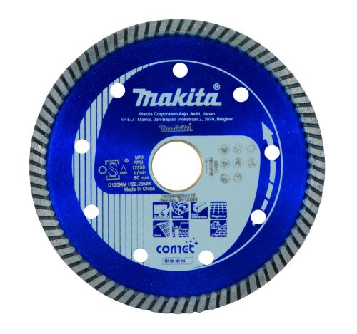 Disc de tăiere diamantat MAKITA Comet Turbo 125x22,23 mm B-12996