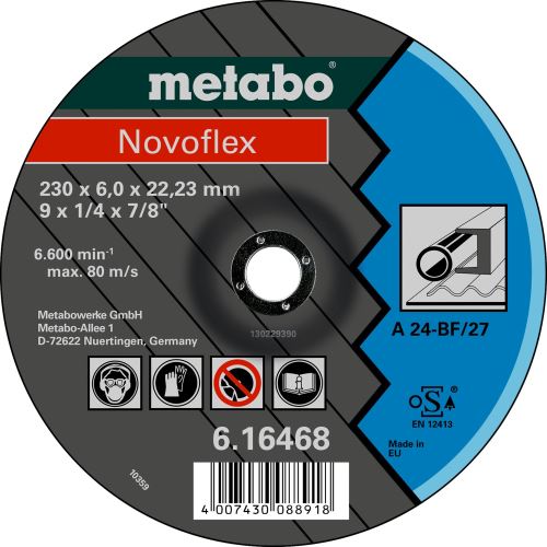 METABO Disc de șlefuit - oțel 115x6x22,2 mm 616460000