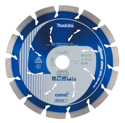 Disc de tăiat diamant MAKITA Comet 180x10x22,23 mm B-27193