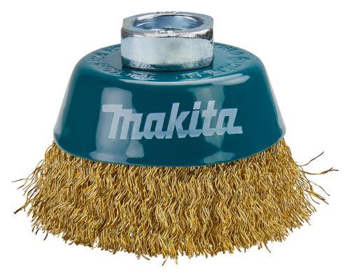 MAKITA Perie cupa din sârmă din alamă, sârmă ondulată 0,3 mm, 60 mm D-39746