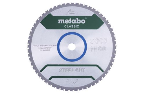 Pânză de ferăstrău METABO 305 x 25,4 mm - 60 dinți 628668000