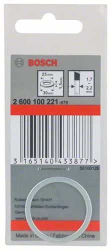 BOSCH Inel de reducere pentru pânze de ferăstrău 30 x 25 x 1,5 mm 2600100221