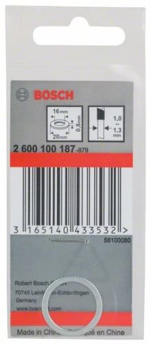 BOSCH Inel de reducere pentru pânze de ferăstrău 20 x 16 x 0,8 mm 2600100187