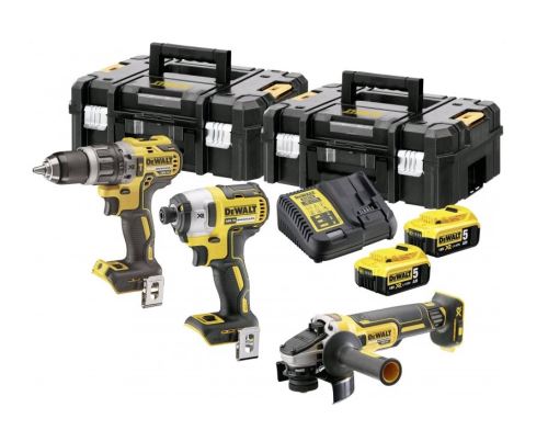 Unelte fără fir Dewalt într-un set 18V XR 2x5.0Ah DCK384P2T