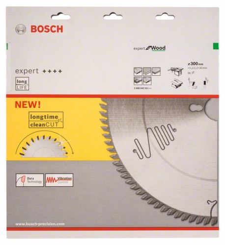 Pânză de ferăstrău BOSCH Expert pentru lemn 300 x 30 x 3,2 mm, 96 2608642511