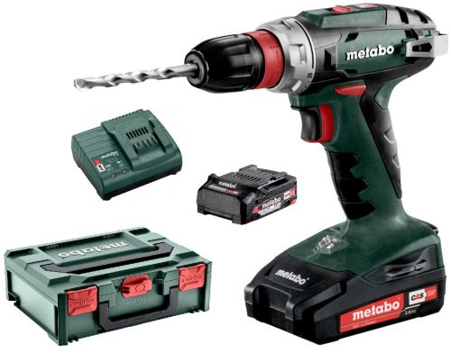 Mașină de găurit cu acumulator METABO BS 18 Quick 2x2.0 Li-Power, SC60 602217500