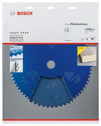 Pânză de ferăstrău BOSCH Expert pentru panou sandwich 330 x 30 x 2,6 mm, 54 2608644146