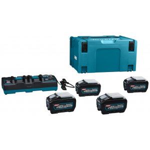 MAKITA Li-ion XGT 40V set 4 buc BL4050F+1 buc DC40RB+1 buc Makpac 191U42-2