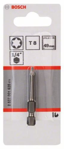 BOSCH Bit de șurubelniță extra dur Extra-Hart T8, 49 mm 2607001628