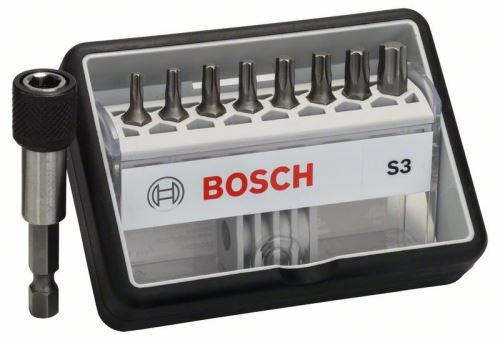 Set de bucăți de șurubelniță BOSCH (8+1) Robust Line, S Extra-Hart 25 mm, (8+1) set de bucăți 2607002562