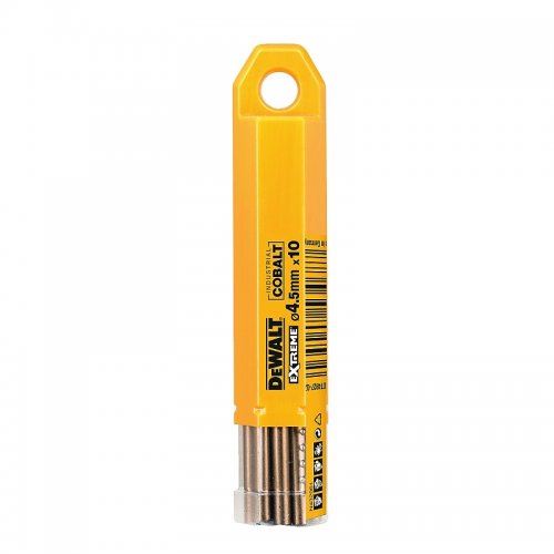 DeWALT Burghiu pentru metal HSS-E COBALT 4,5 × 80 mm (10 buc) DT4927