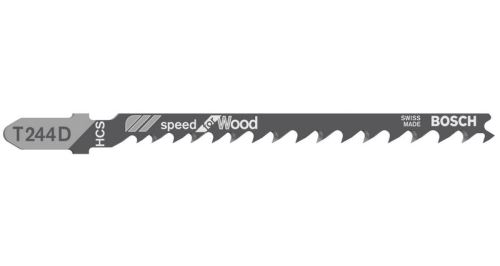 Pânză de ferăstrău BOSCH pentru ferăstrău alternativ T 244 D Speed for Wood (100 buc) 2608637881